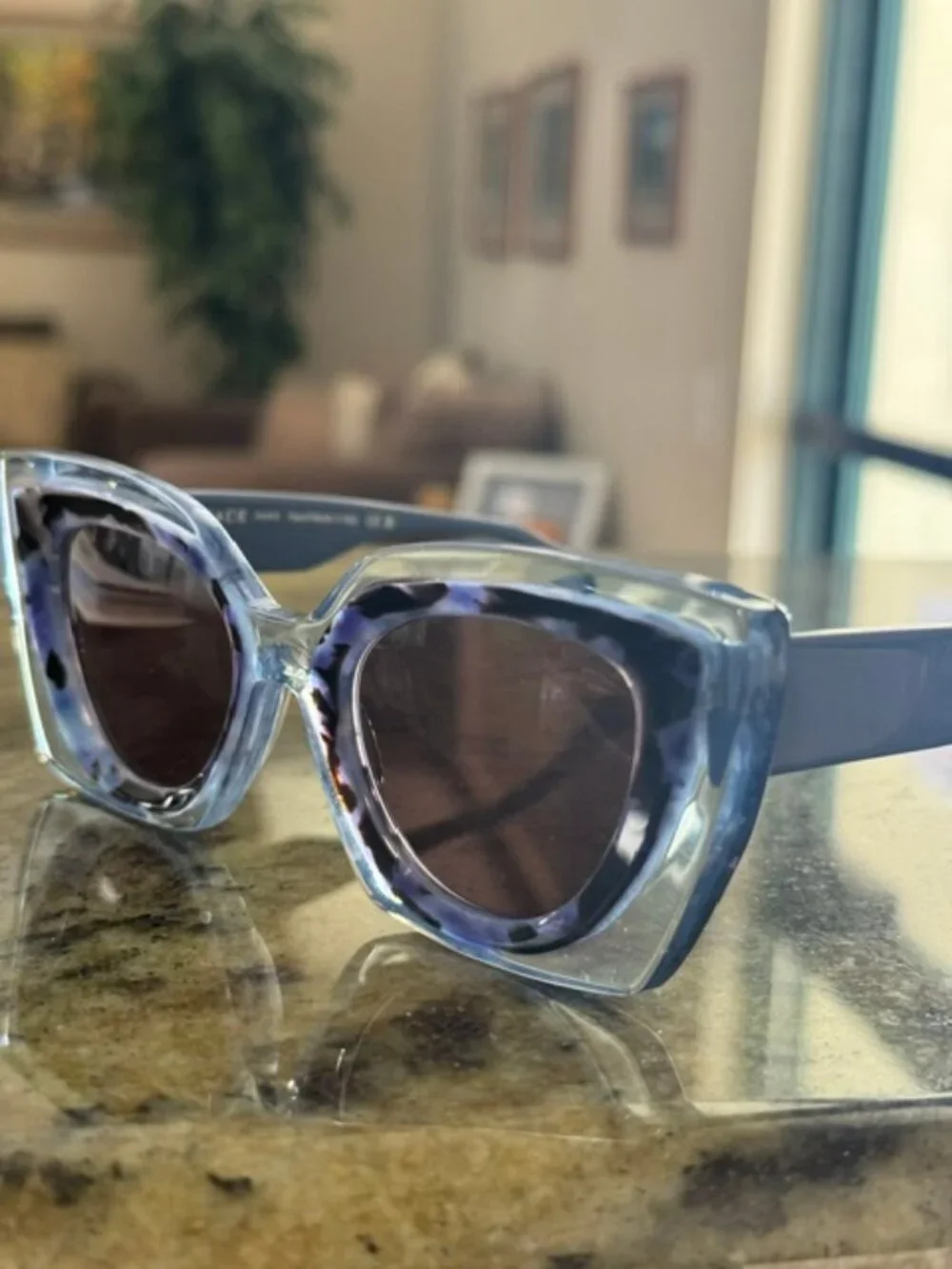 Face à Face Halos 1 Sunglasses Blue Crystal, 47-22-145 NWT/Case - Free Shipping!
